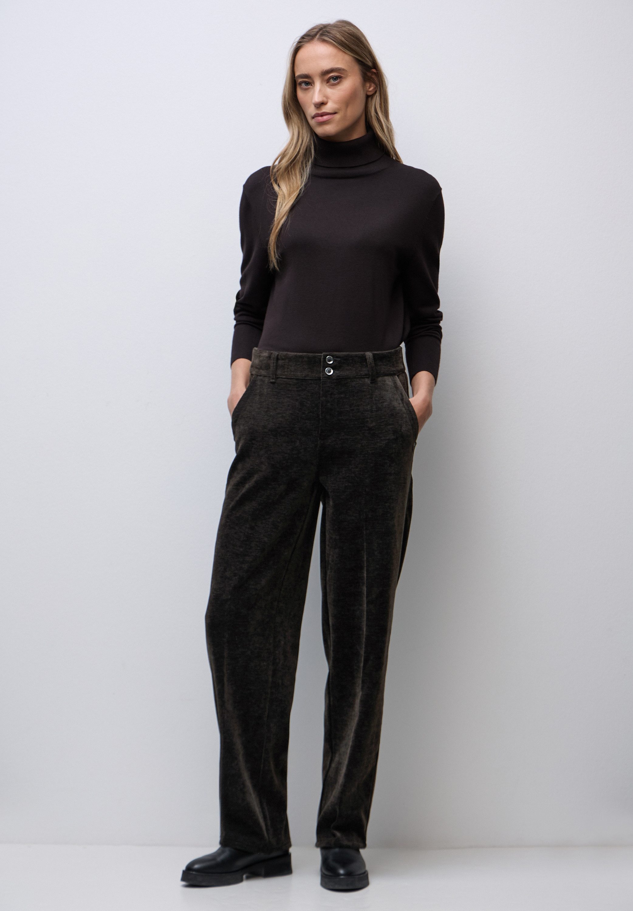 STREET ONE Cordhose High Waist