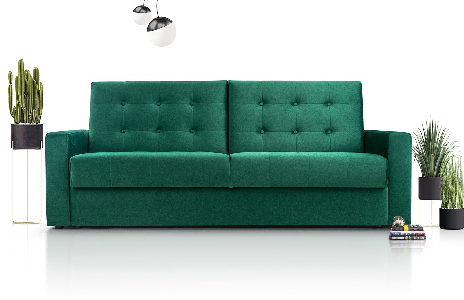Siblo Elegantes Adelaida 3-Sitzer Sofa Schlaffunktion mit Dreisitzer