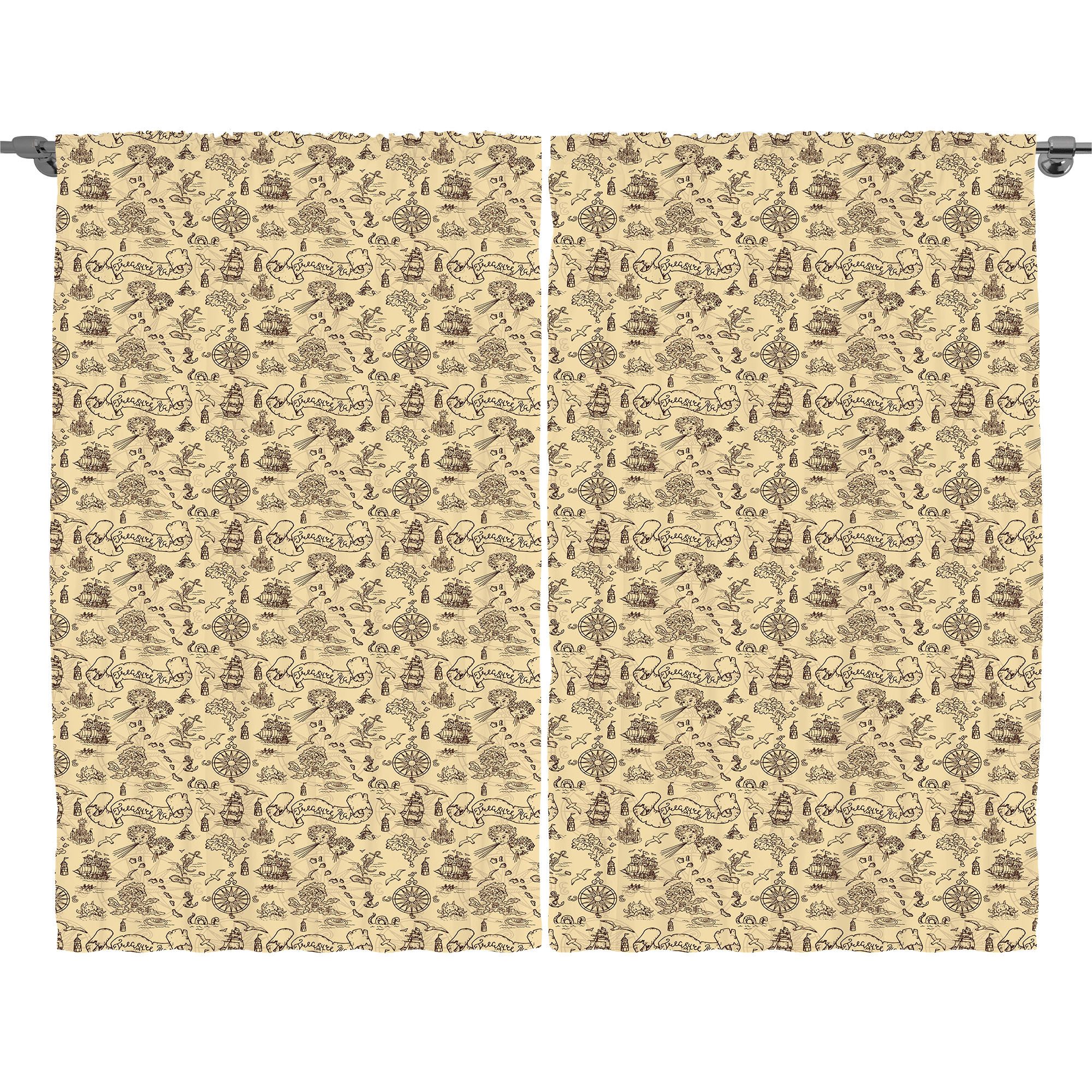 Gardine Schlafzimmer Kräuselband Vorhang mit Schlaufen und Haken