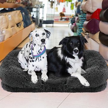 DOPWii Tierbett Flauschiges Hundebett, abnehmbares Hundesofa, rutschfestes Katzenbett, Waschbar