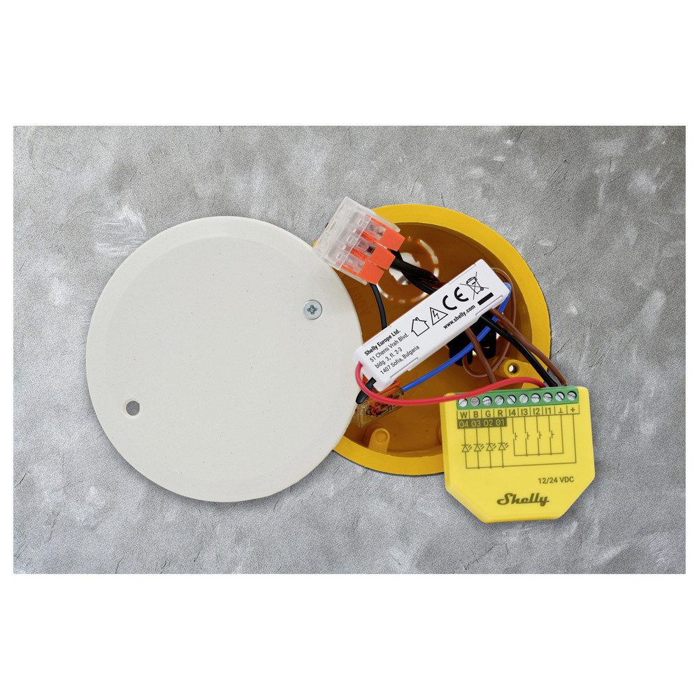 Shelly Shelly 1-Channel Decoupler 230V Shelly Schaltaktor Bluetooth, Wi-Fi Smart-Home-Zubehör