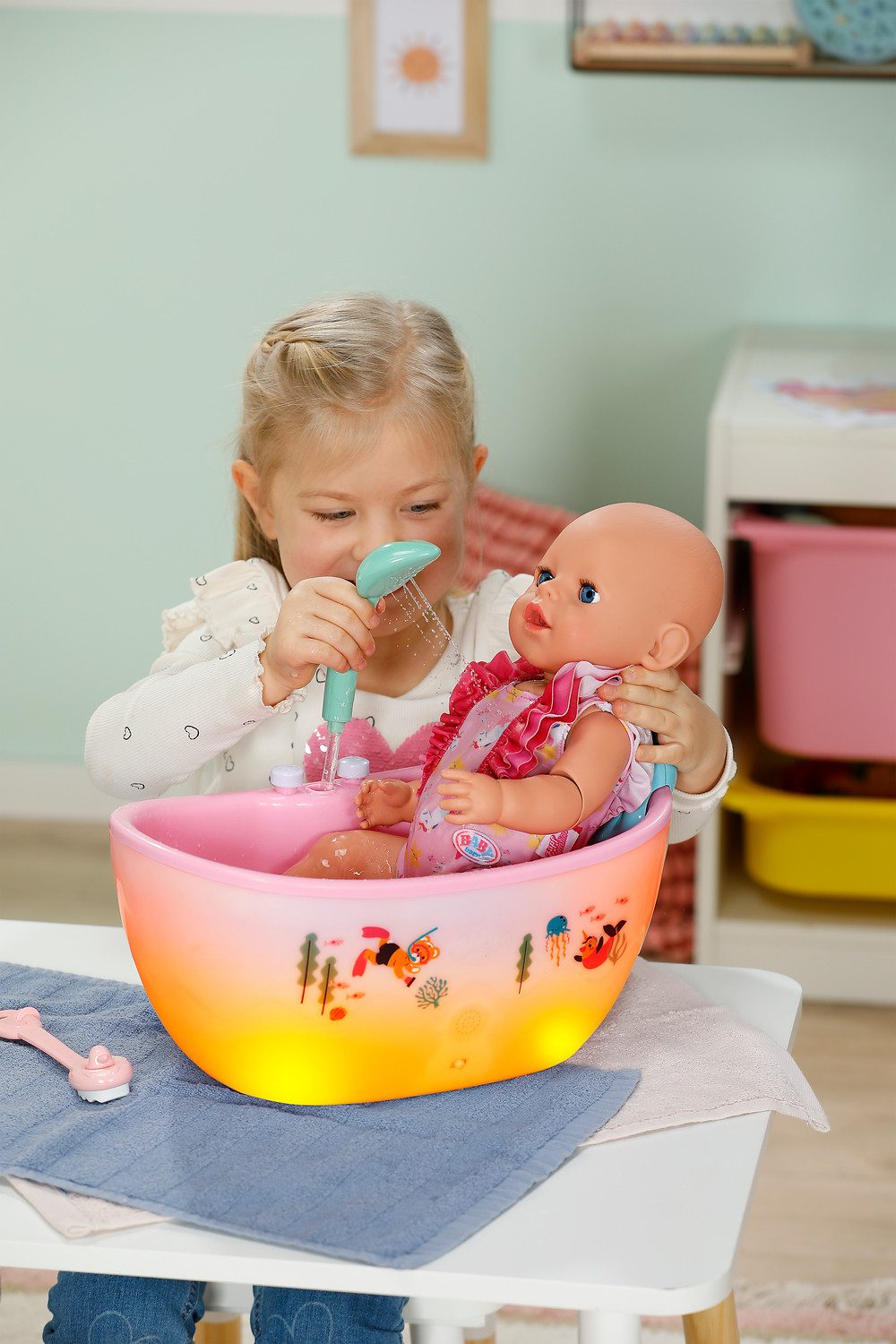 Baby Born Puppen Badewanne, mit Licht- u. Soundeffekten; passend für Click & Play BABY born Puppen