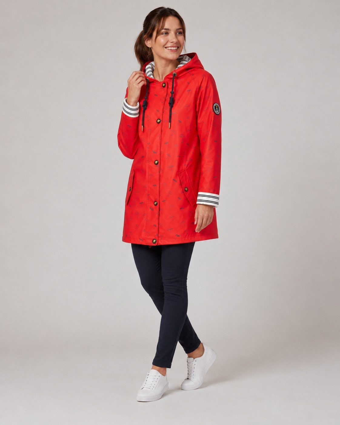 Allwetterjacke Friesennerz Ankerglutwolke II Regenmantel, Longjacket