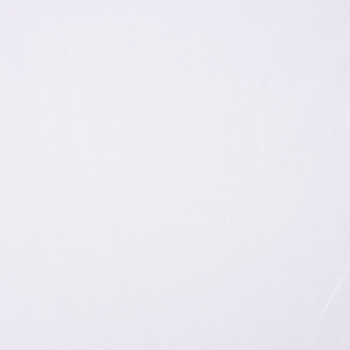 SCHÖNER LEBEN. Stoff Baumwollstoff Meterware Dekostoff Canvas einfarbig weiß 140cm, allergikergeeignet