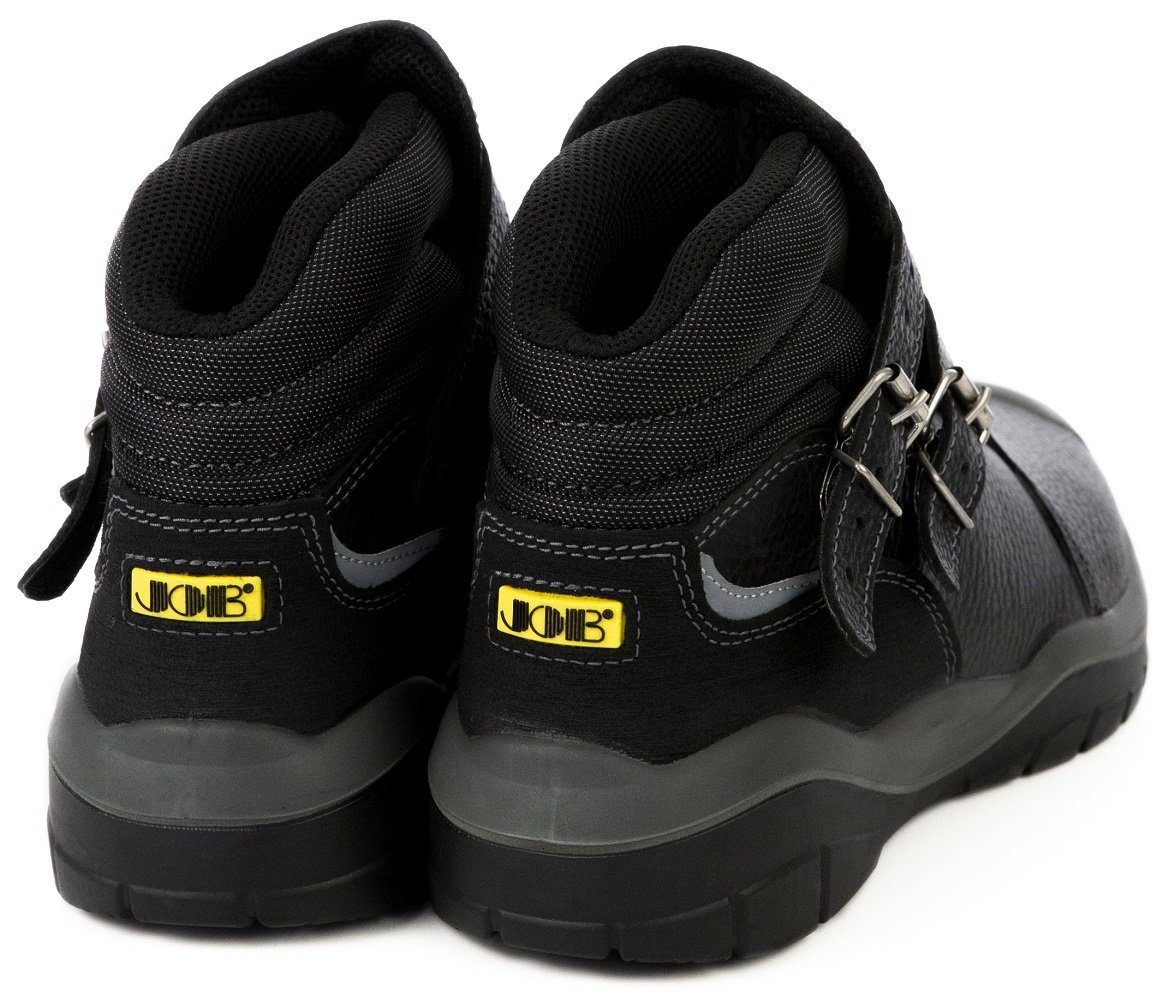 JOB S3 Dachdecker Schnallenschuh SAFE-STAN Schwarz Arbeitsschuh