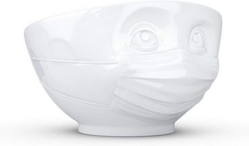 FIFTYEIGHT PRODUCTS Müslischale Fiftyeight Schale „Zuversichtlich“ in weiß, 500ml, Ø ca. 16,6 cm, spülmaschinengeeignet