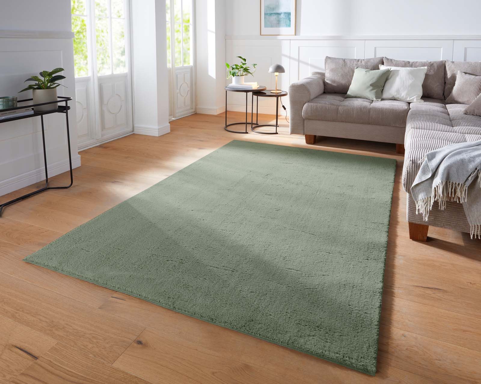 TaraCarpet Teppich Supersoft Kurzflorteppich Fiona Uni, günstig online kaufen