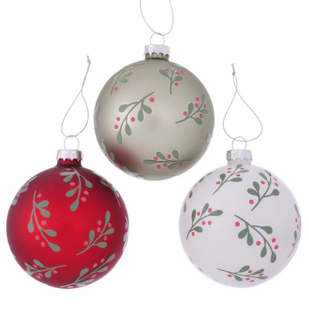 BOLTZE Weihnachtsbaumkugel Ingrid Weihnachtskugel sortiert 8 cm (1 Stück)