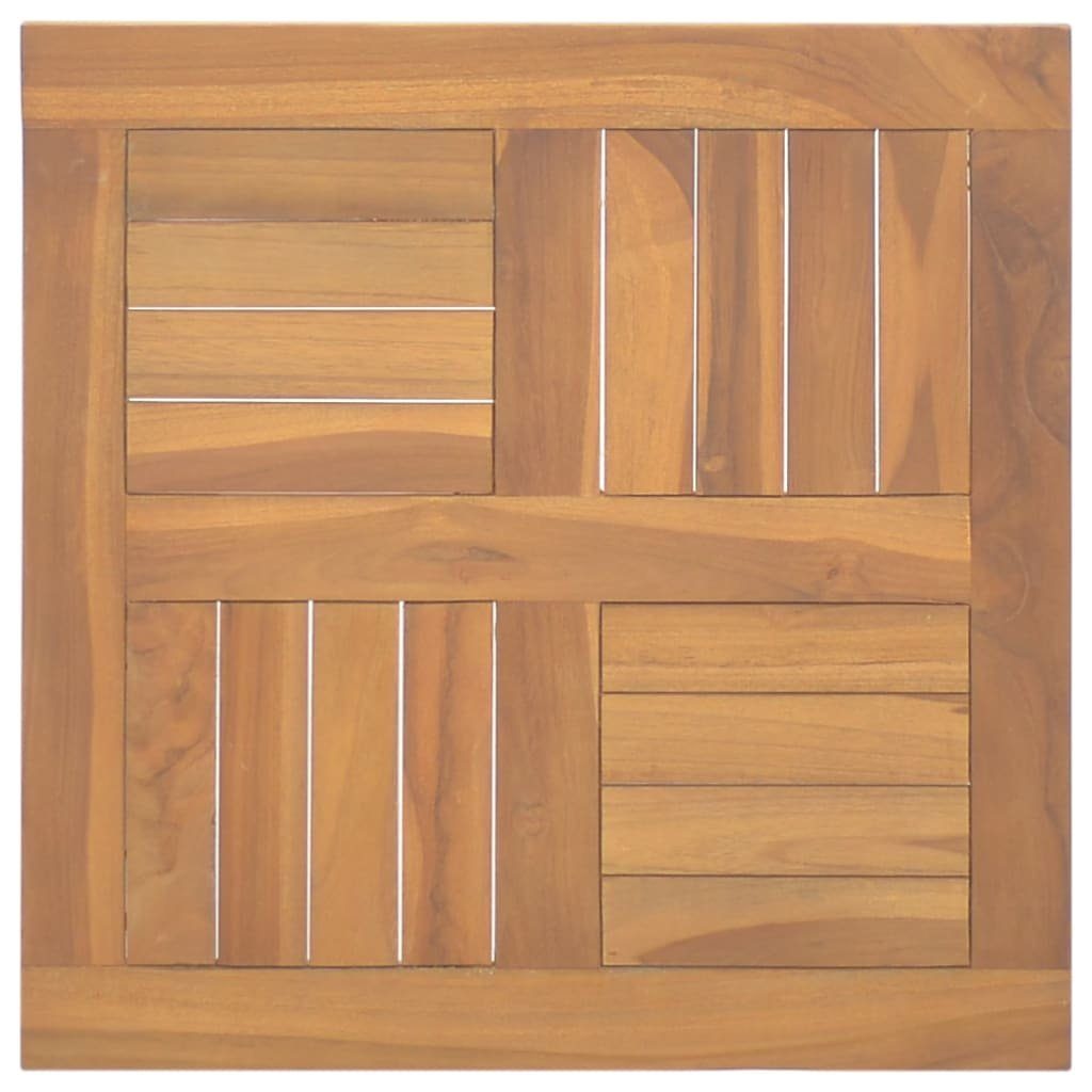 furnicato Tischplatte Quadratisch 50x50x2,5 cm Massivholz Teak (1 St) | Tischplatten