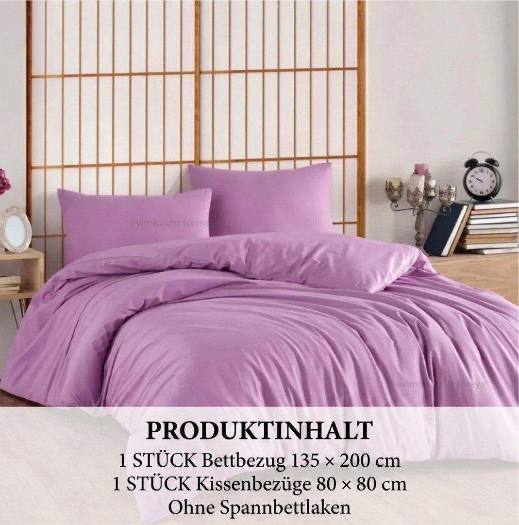 Formeya Bettwäsche Bettwäsche 100% Baumwolle 135x200 cm Einzelbett(ohne Spannbettlaken)