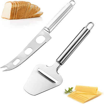 SOTOR Нож для сыра 2 Stück Нож для сыра,Edelstahl Käsehobel,Käseschaber,Käsemixer, Käsewerkzeug,Käsemesser für Hartkäse, Weichkäse und Butter