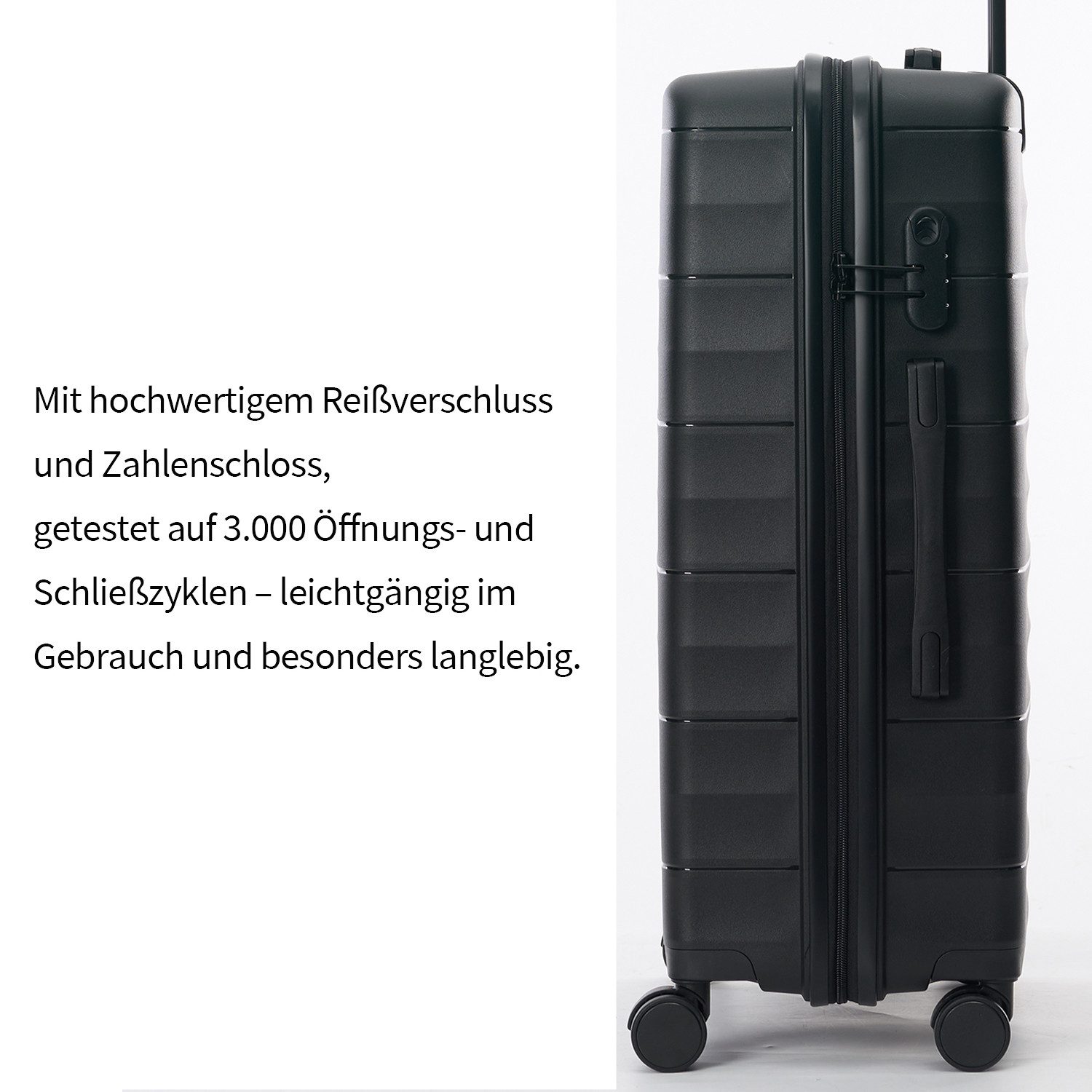 Abistab Hartschalen-Trolley Hartschalenkoffer Mariner Leicht Reisekoffer, 4 Rollen, Trolley S/M/L/Sets mit 360° Rollen & Zahlenschloss