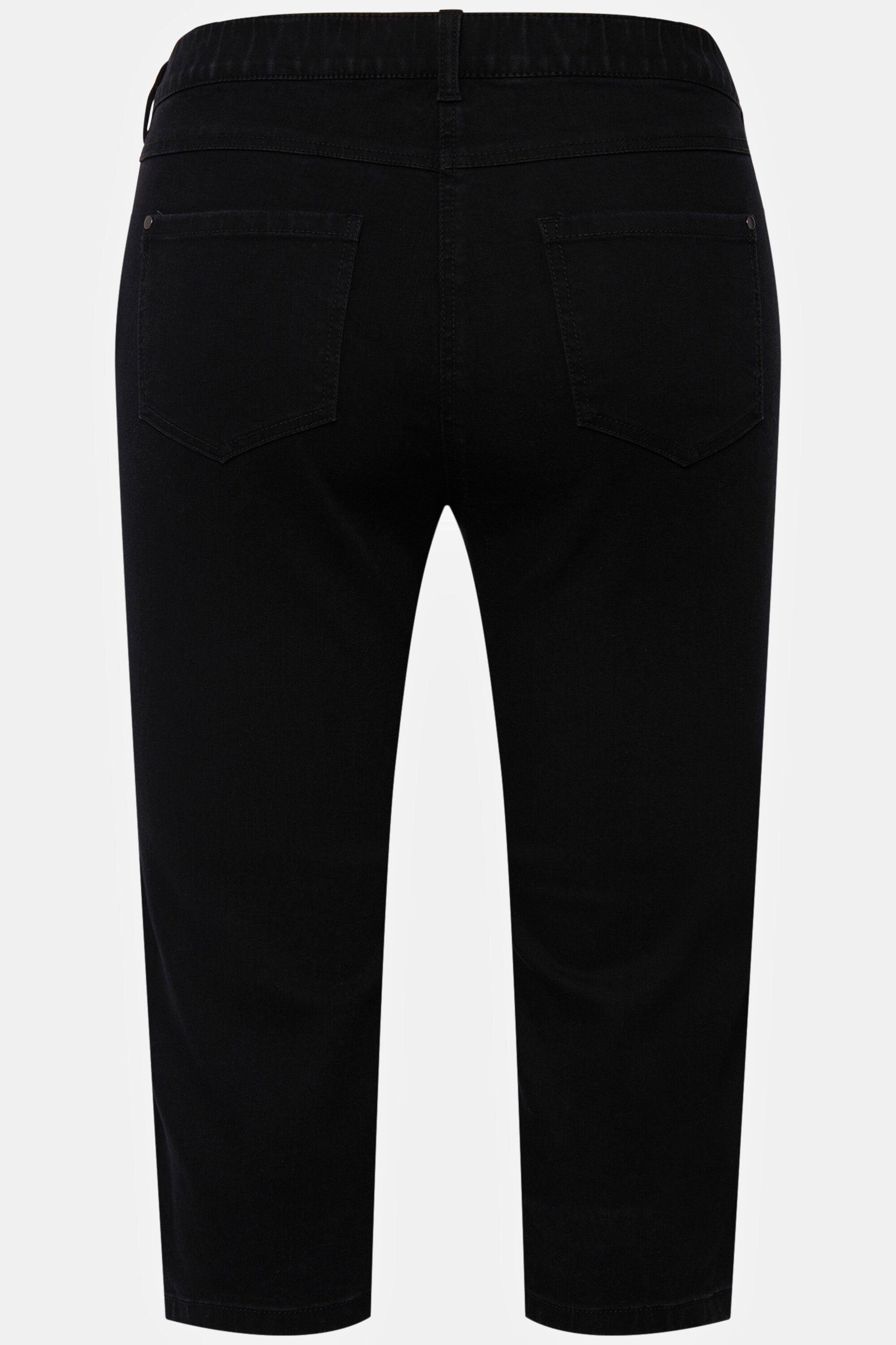 Ulla schmale Capri 5-Pocket-Form Popken Jeans Sarah Funktionshose schwarz