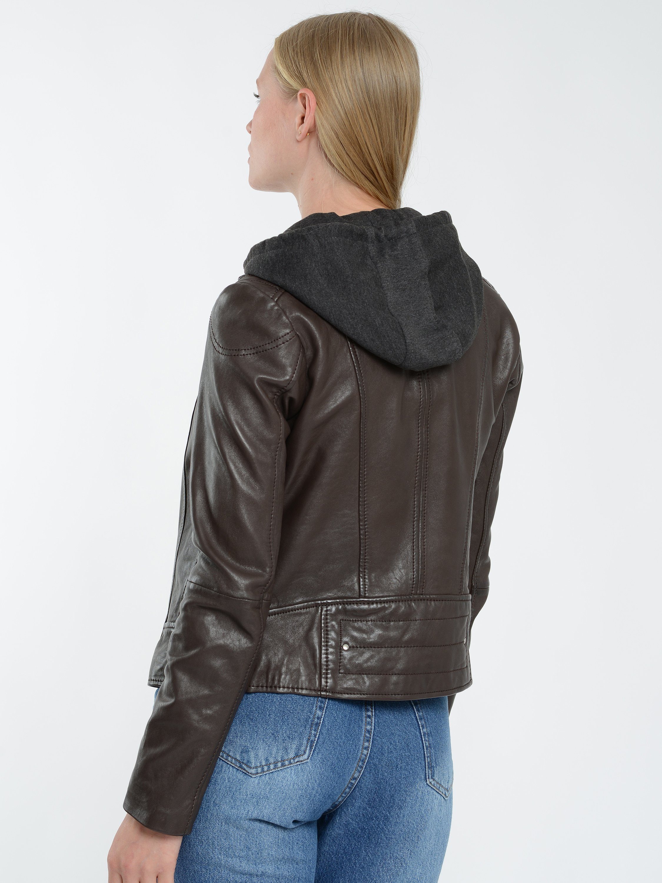 Maze Mico brown Lederjacke dark