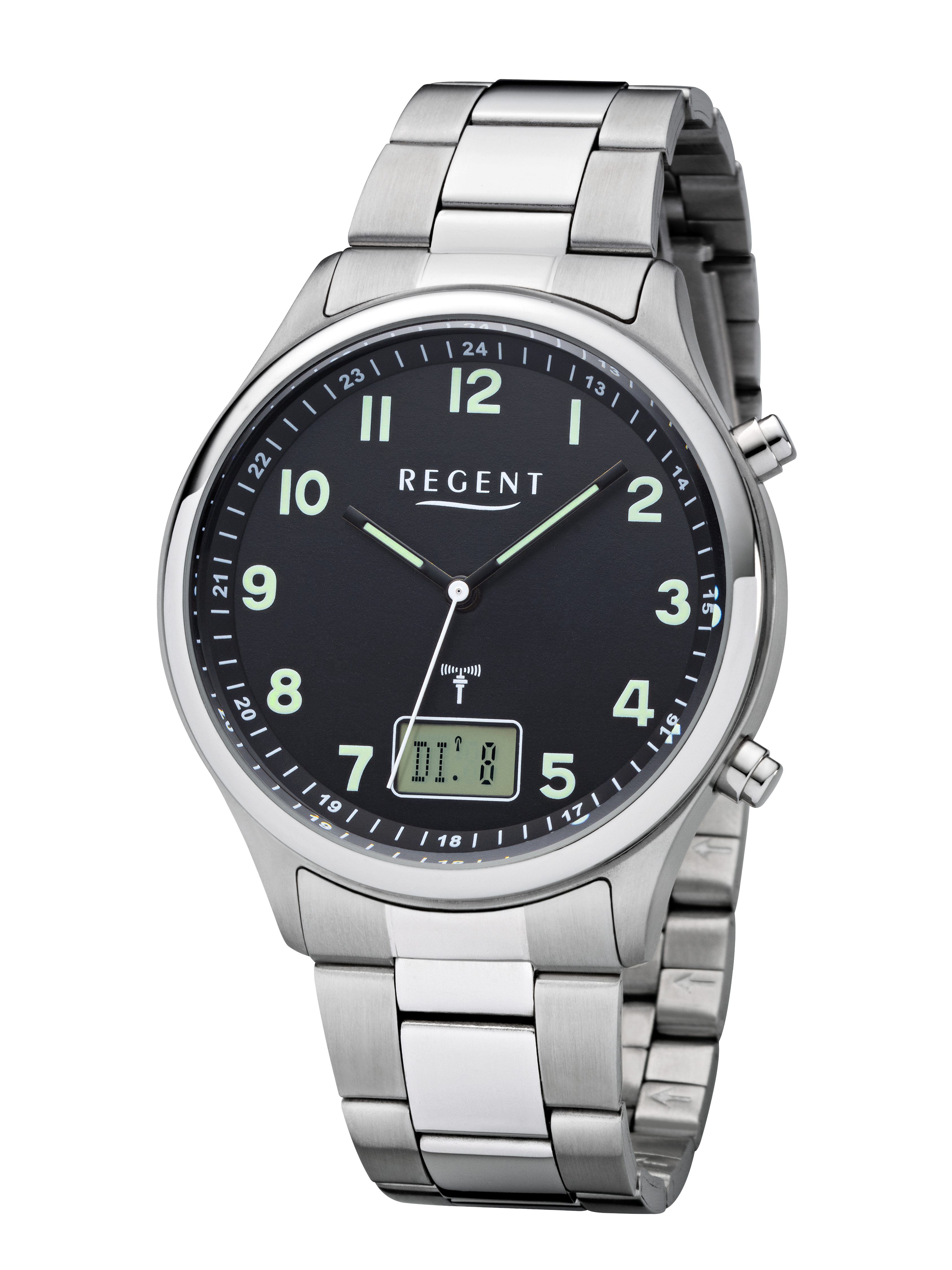 Regent Funkuhr FR-276 - 1880.44.96, Quarzuhr, Armbanduhr, Herrenuhr, Edelst günstig online kaufen