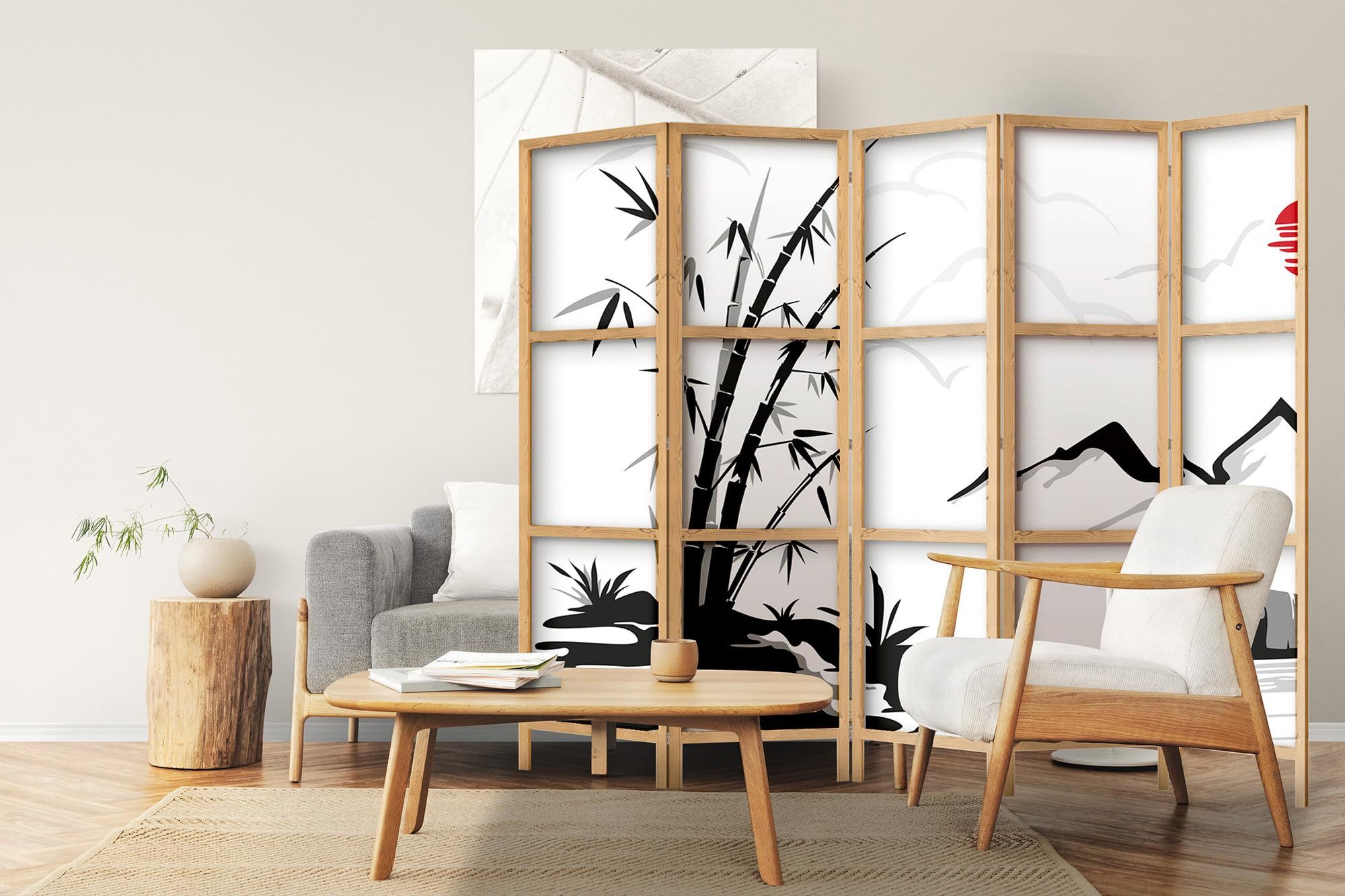 framed concept Paravent Raumteiler aus Holz, günstig online kaufen