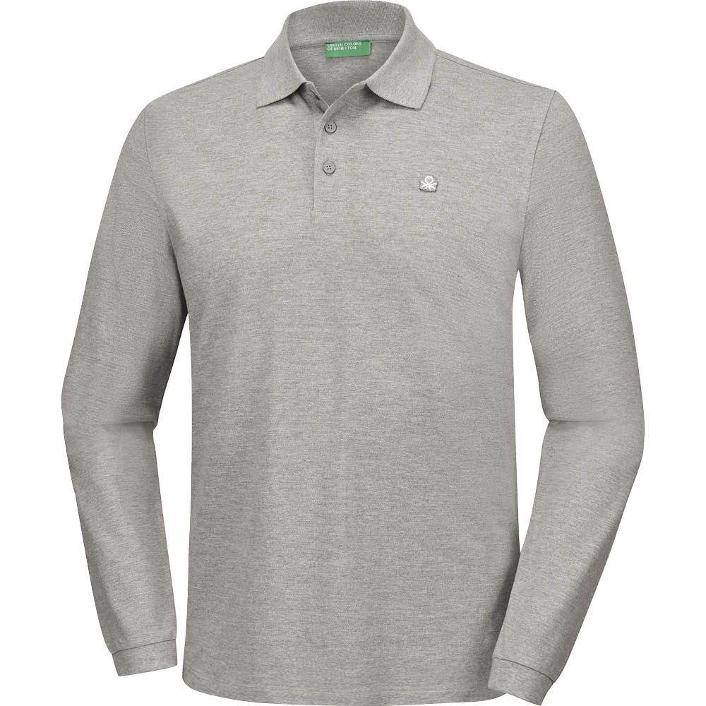 United Colors of Benetton Langarm-Poloshirt mit weicher Qualität für hohen Tragekomfort