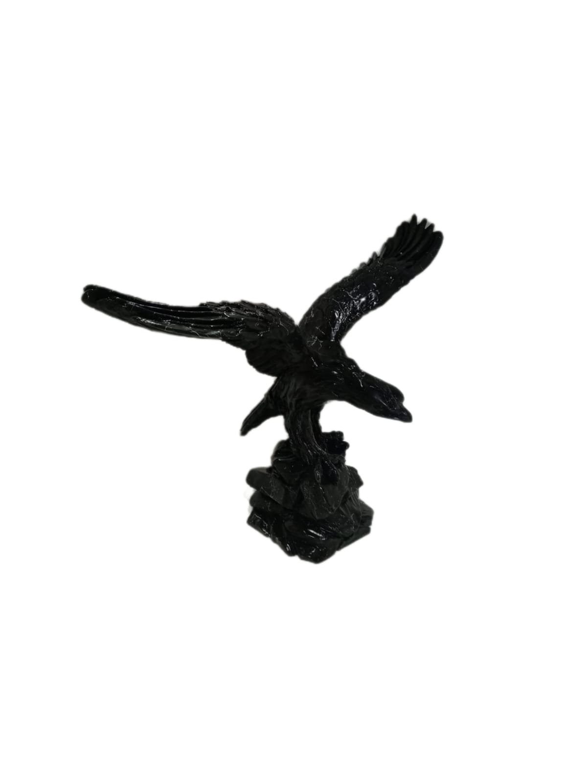 Adler aus Skulptur Dekofigur Marmoroptik, Dekofigur Polyresin moebel17 Schwarz