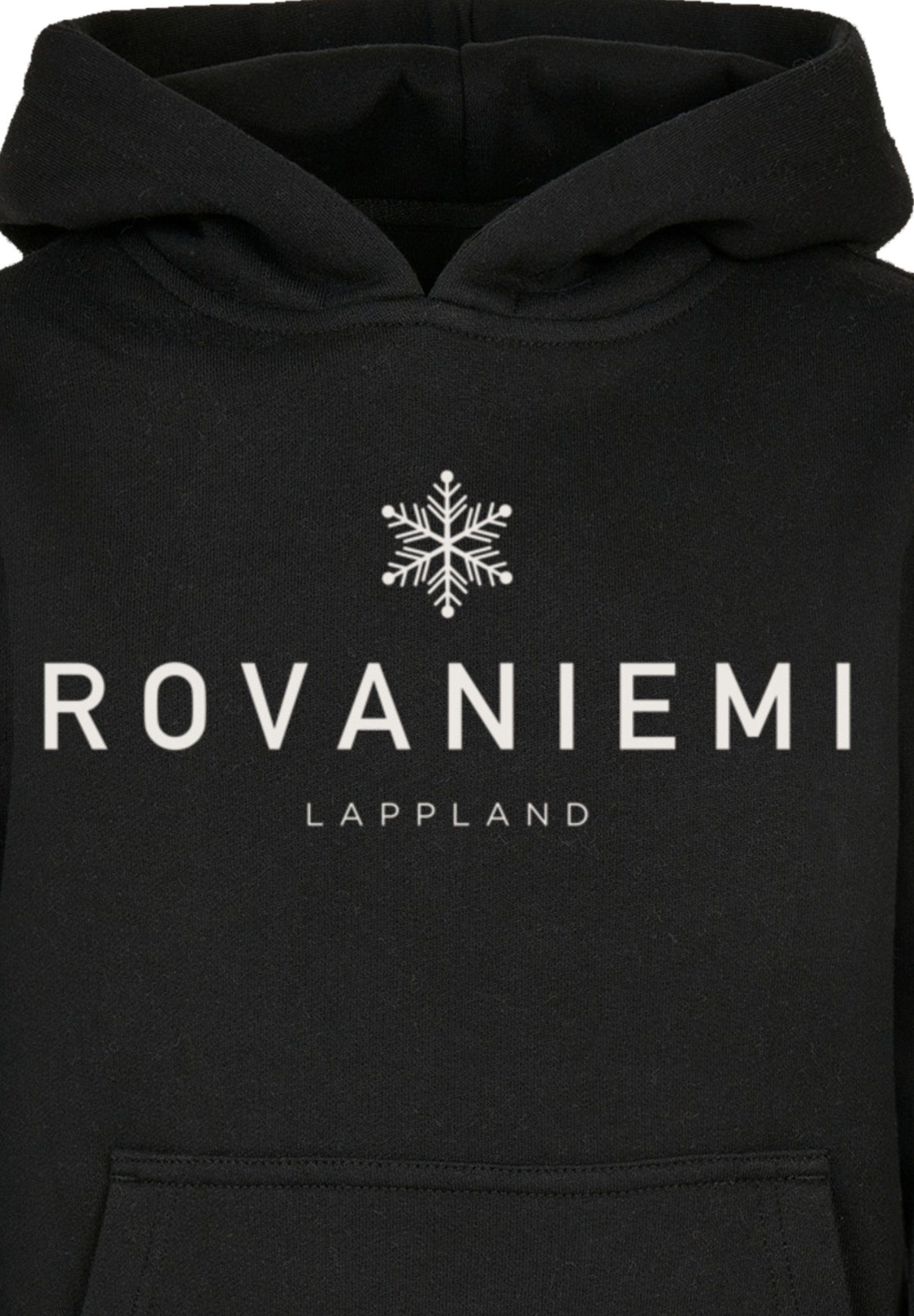 F4NT4STIC Kapuzenpullover Schneeflocke Winter Lappland Weihnachten, Geschenk,  Logo, Sehr weicher Baumwollstoff mit hohem Tragekomfort