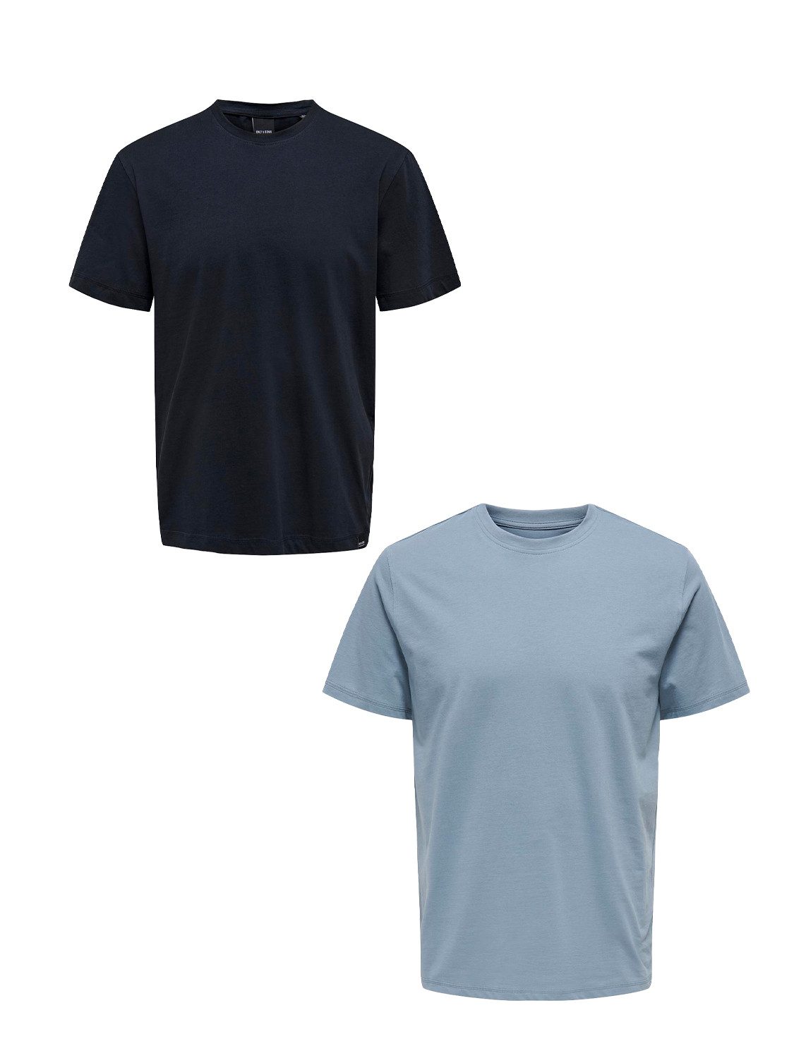 ONLY & SONS T-Shirt 2er-Set Rundhals günstig online kaufen