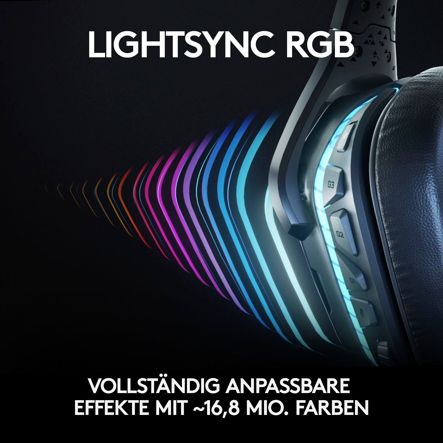 Logitech Headset G Gaming Sound Gaming-Headset 7.1 G935 LIGHTSYNC Surround
