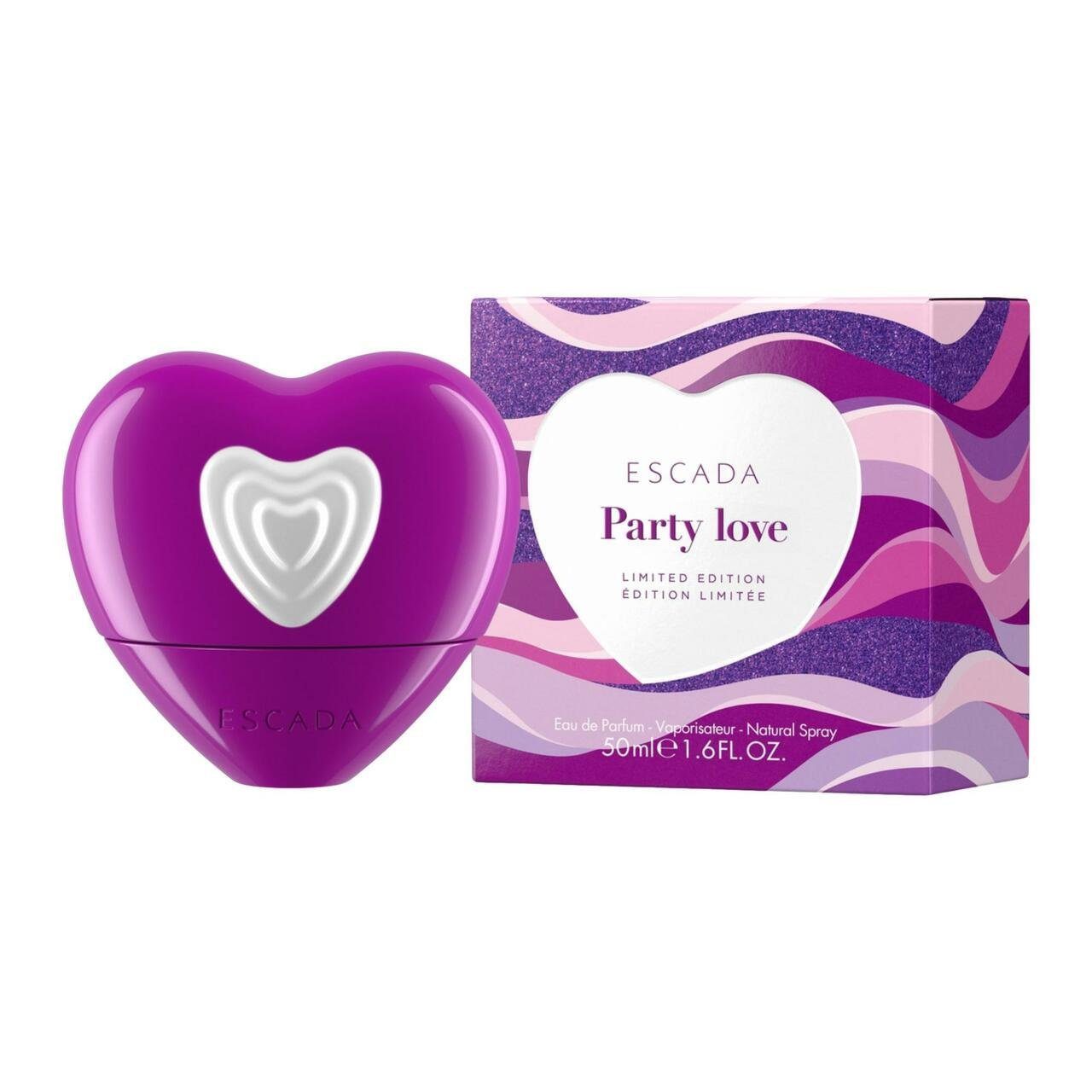 ESCADA Eau de Parfum Party Love, Glasflakon, Parfüm EDP, Damenduft
