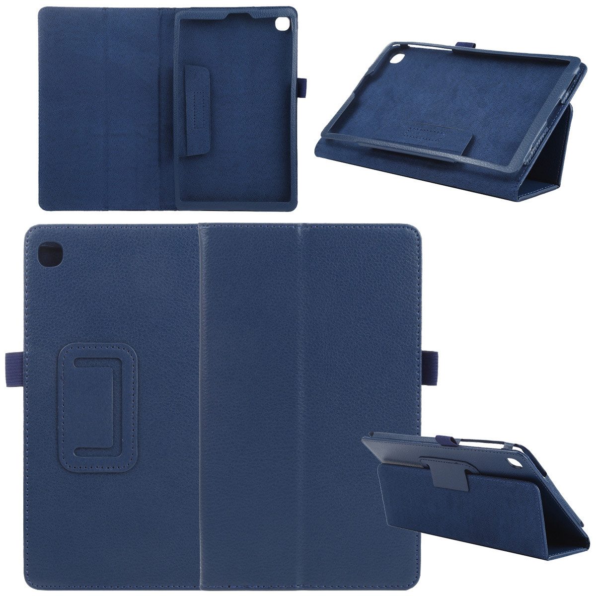 Wigento Tablet-Hülle Aufstellbare Kunst-Leder Tasche für Samsung Galaxy Tab A7 Lite 2021 8.7 T220 T225 Etuis Hülle Cover Schutz Case Zubehör