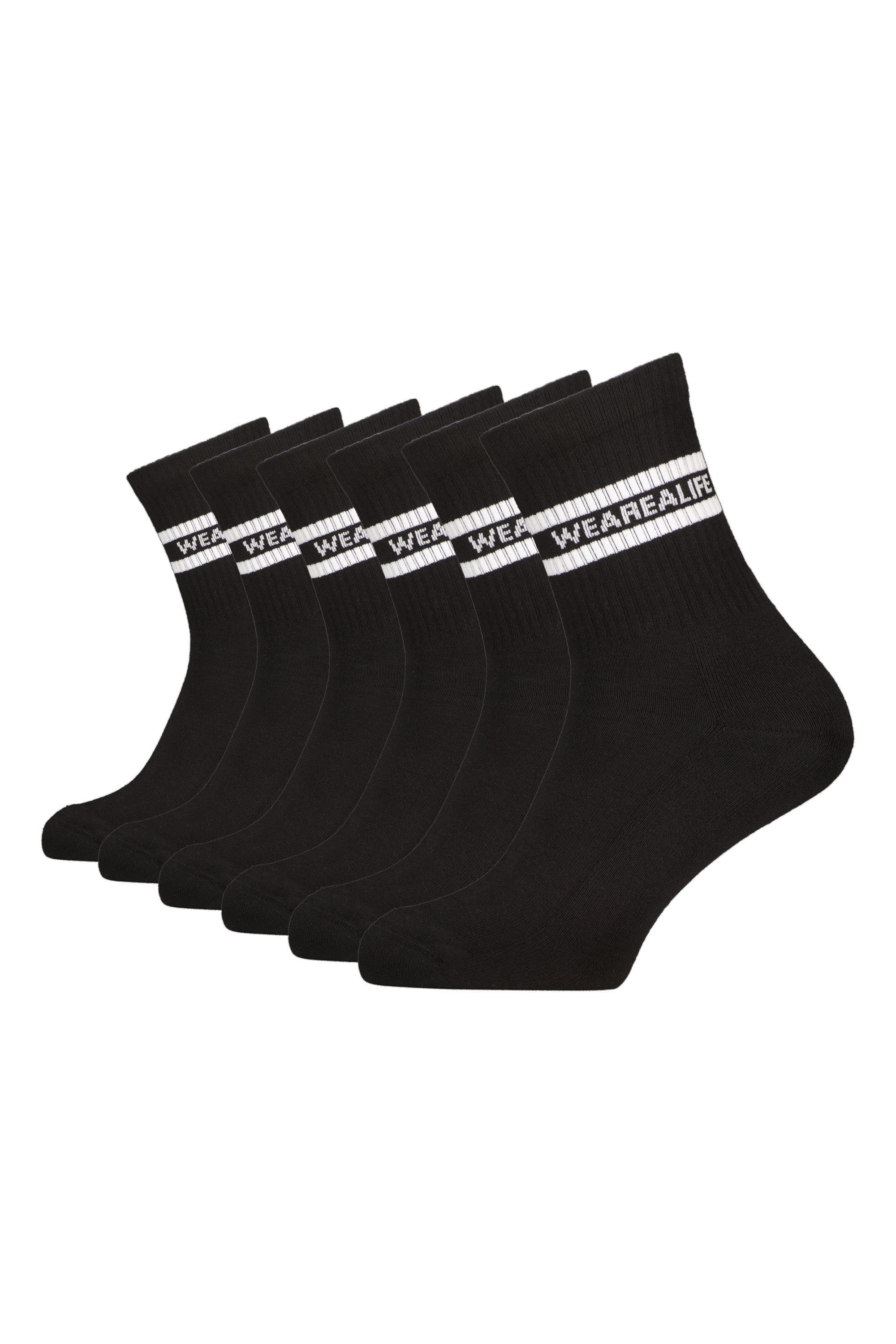 Alife & Kickin Tennissocken sportliche Tennissocken mit Streifen, aus Baumwolle mit weichem Bund