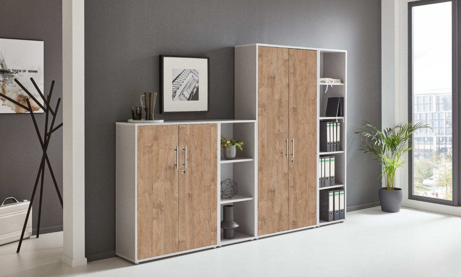 moebel-dich-auf Aktenschrank OFFICE EDITION (Set 4, abschließbar, Metallgri günstig online kaufen