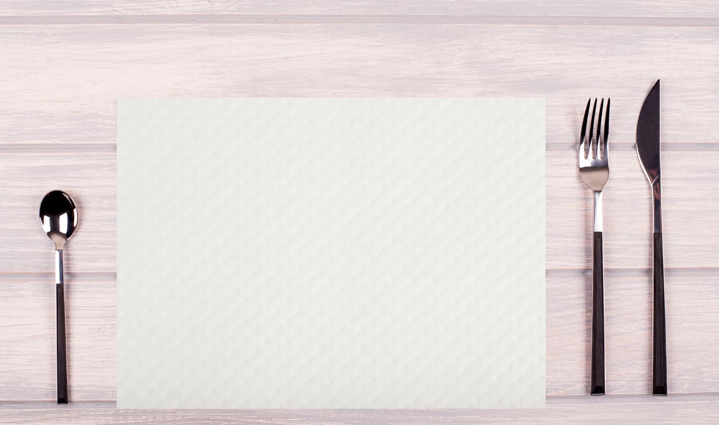 PROnappe Tischband 4x 500 Tischsets, Papier Tiss Lack, geprägt 30x40cm Weiß 354051I