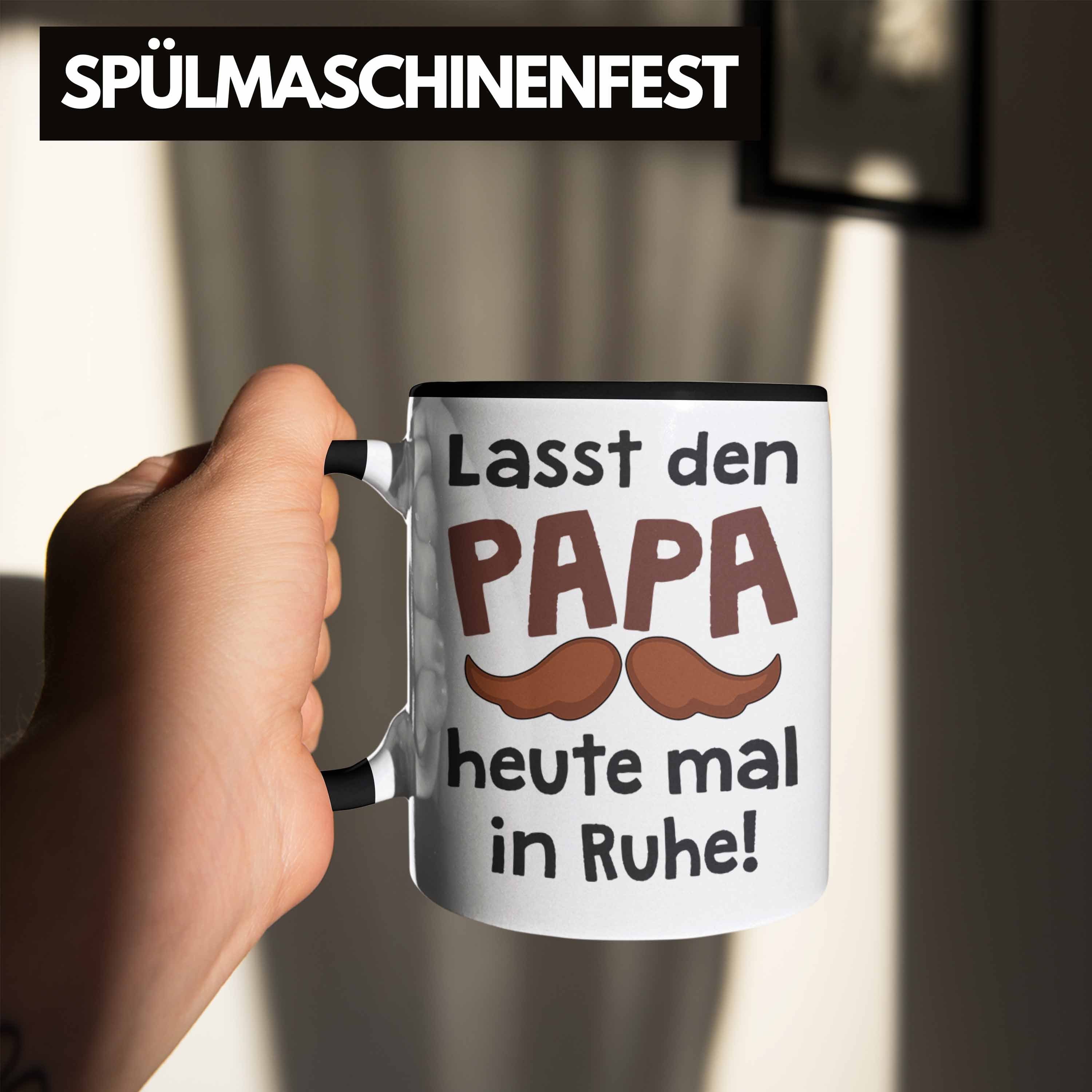 Trendation Tasse Geschenk Papa Papa Trendation Vater - Sohn Geschenk Kaffeetasse Bester mit Vatertag Spruch von Schwarz Tasse