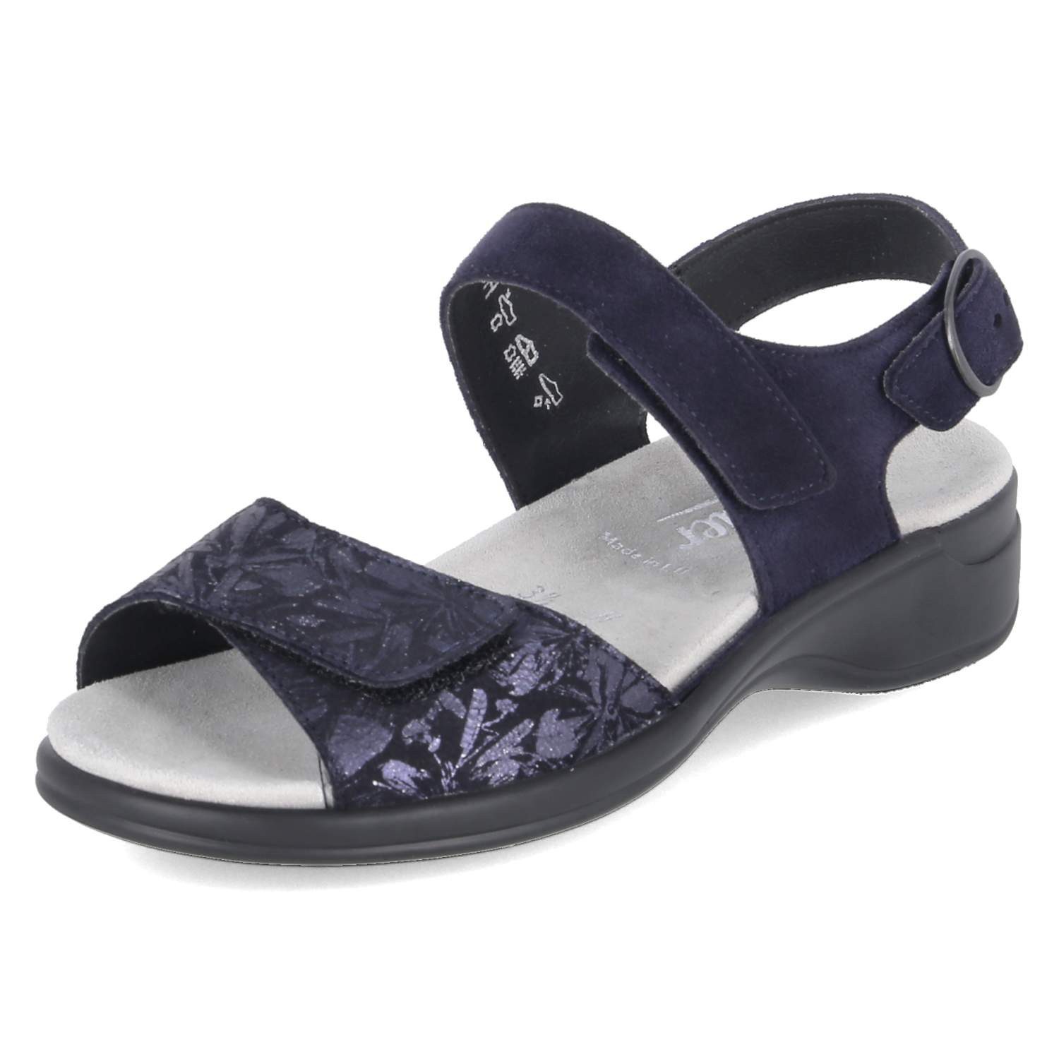 Semler Semler H1285868/080 SP Damen Rauleder blue Sandalette