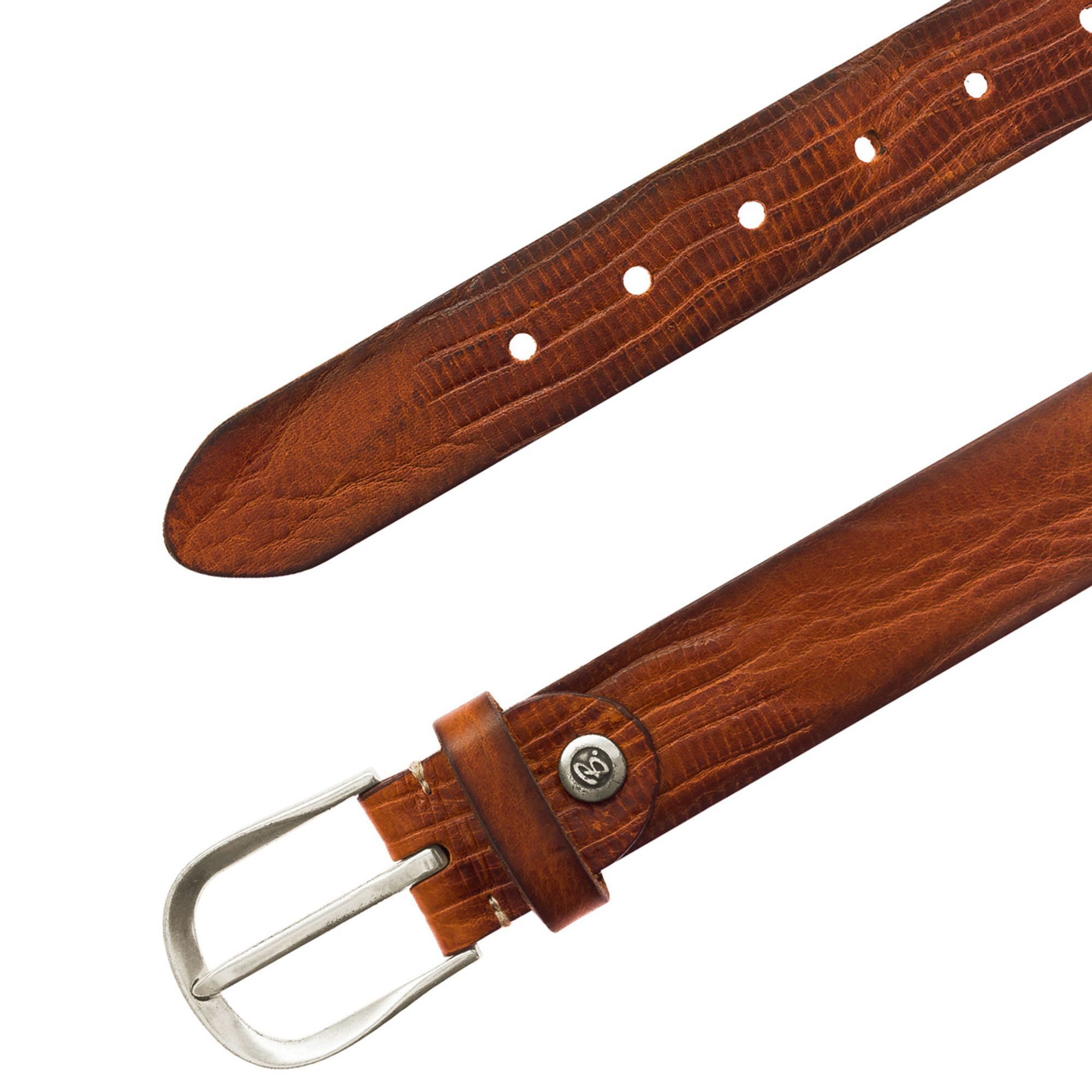b.belt Ledergürtel Dornschließe
