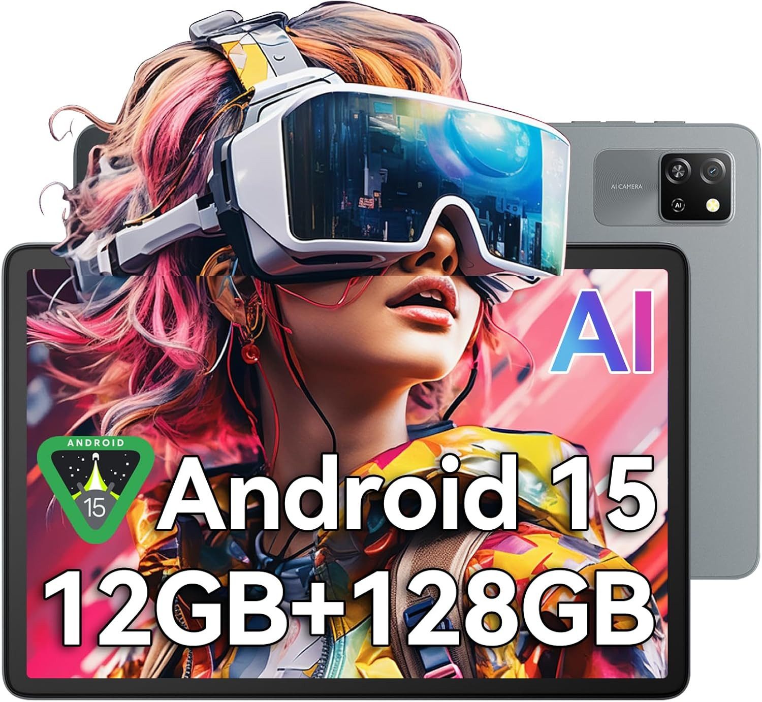 blackview Tab60Wifi Android 15 Tablet (10.1", 128 GB, Android 15, HD, WLAN6)