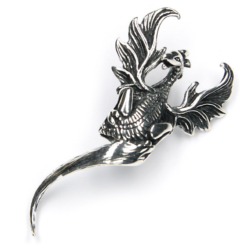 NKlaus Kettenanhänger Kettenanhänger Phönix Ювелирные изделия 925 Silber Feuervog, 925 Sterling Silber Silberschmuck für Damen