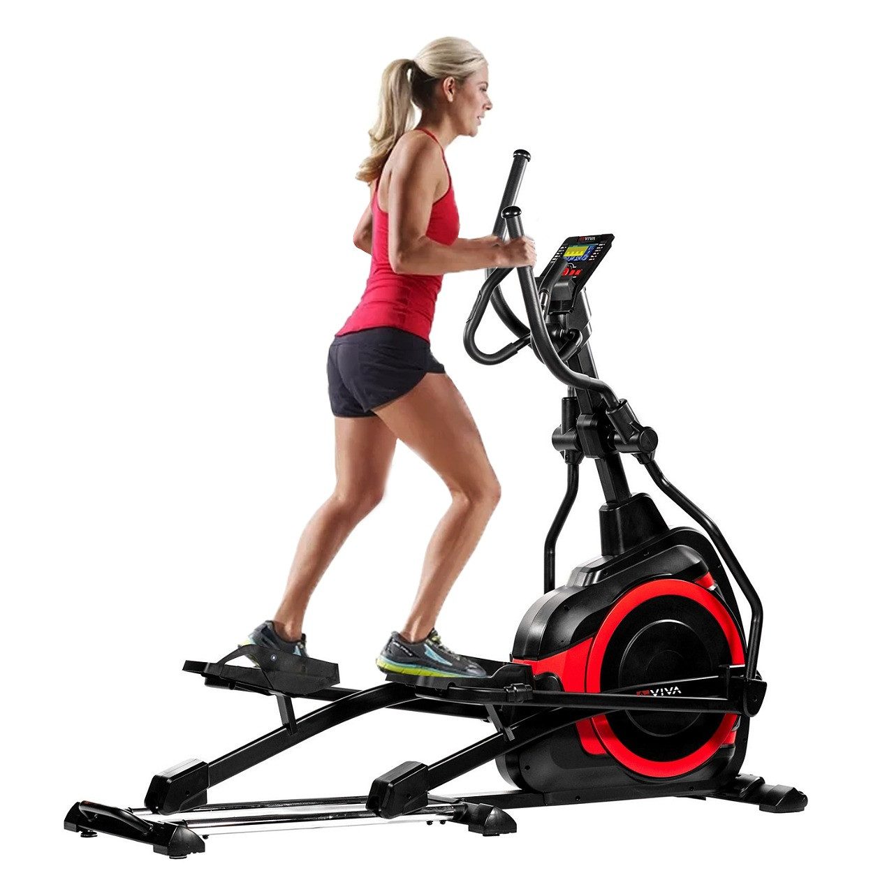 Ellipsentrainer-Ergometer E4 mit 18 kg Schwungmasse, Pulsgurt & Bluetooth-Apps