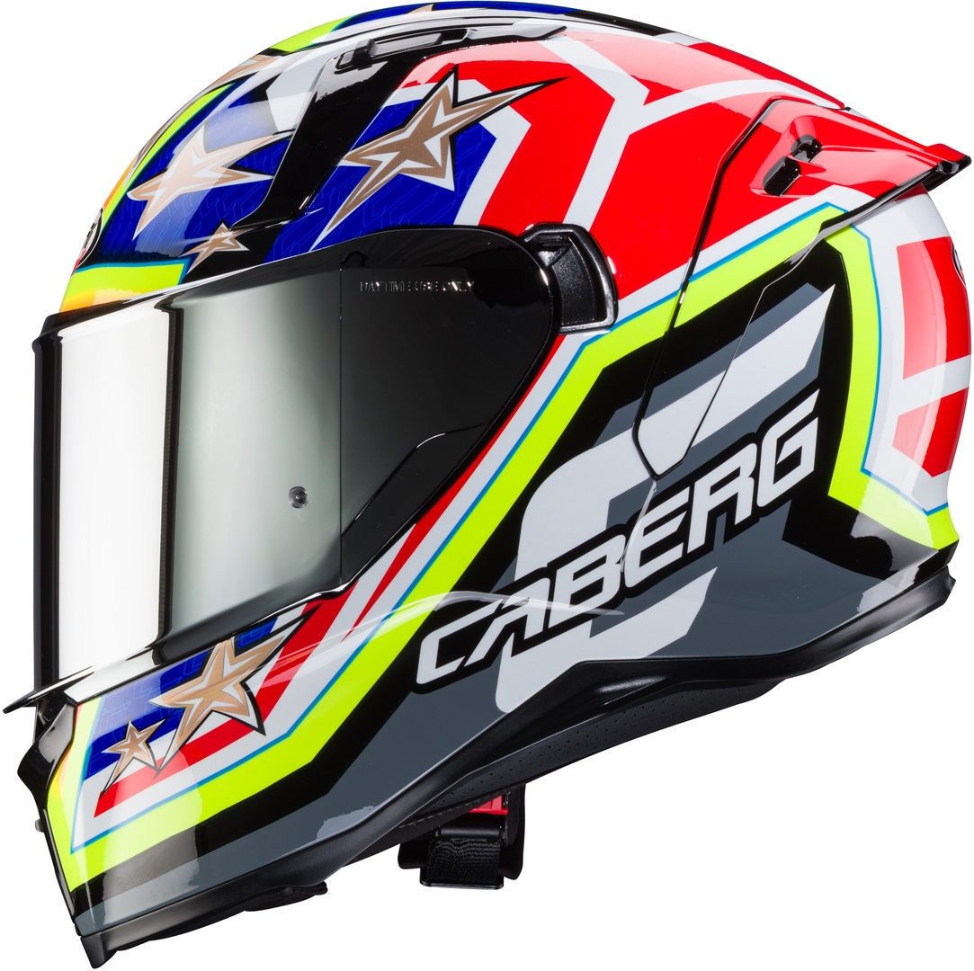 Caberg Motorradhelm Avalon X Track Helm, vorbereitet für Kommunikationssystem,integriertes Sonnenvisier