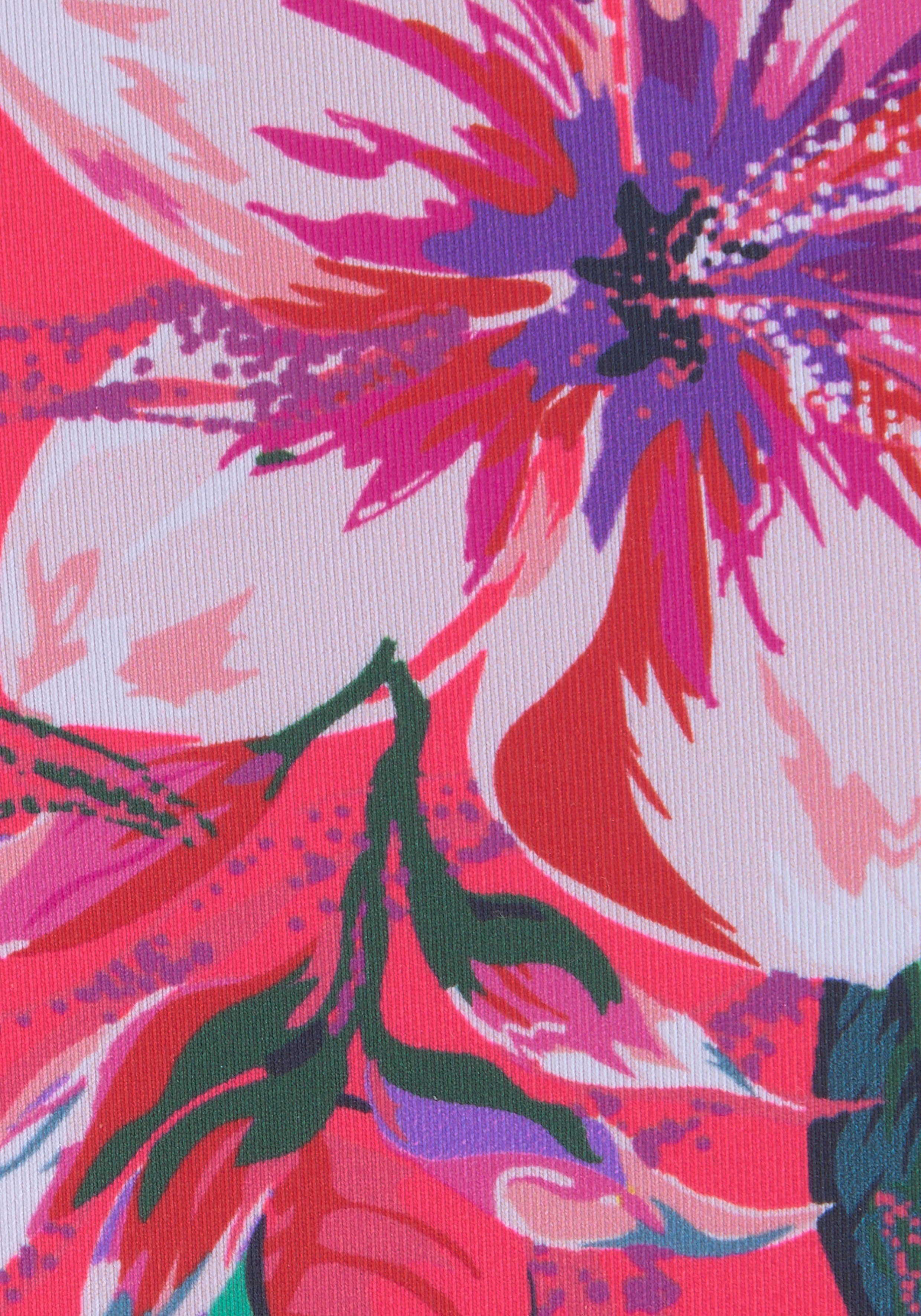 LASCANA Bikini-Hose Malia in knapper Brasilien-Form mit tropischem Print