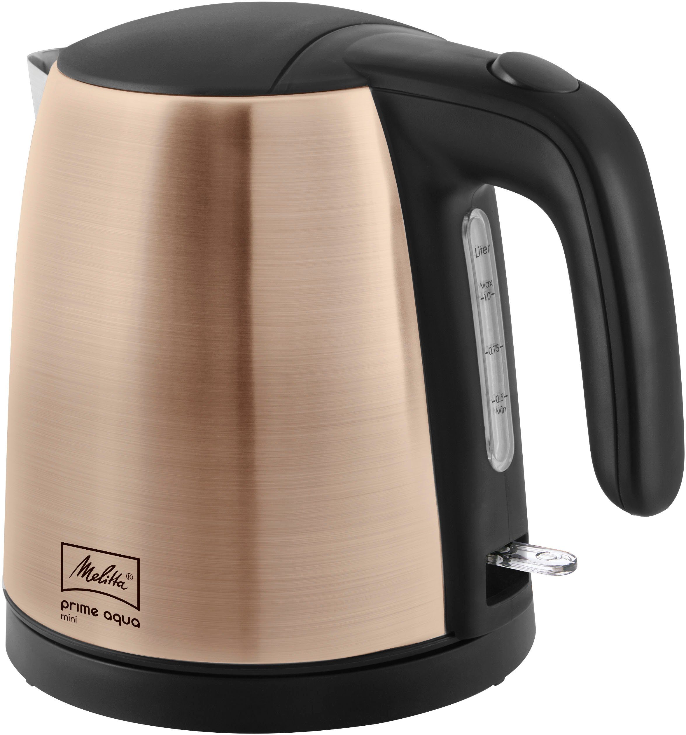 Melitta Елктрочайники Prime Aqua Mini Metallic 1018-05, 1 l, 2200 W, kupfer