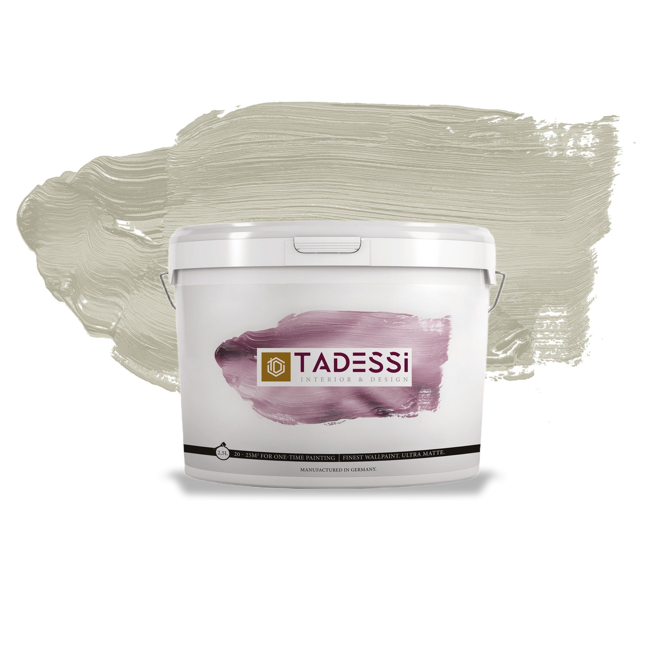 Tadessi Wandfarbe TADESSI Color Vista - Wandfarbe Taupe - Pastell Mocha - Hochwertige