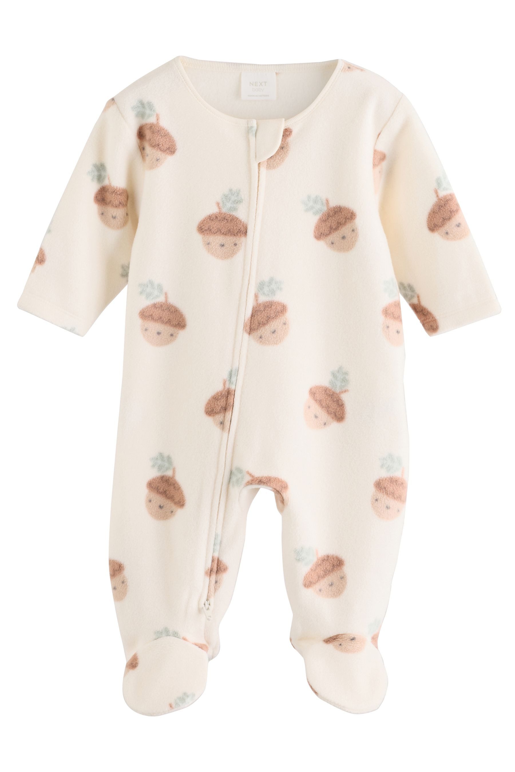 Next Schlafoverall 2er-Pack Baby Mikrofleece-Schlafanzüge mit 2-W-RV (2-tlg)