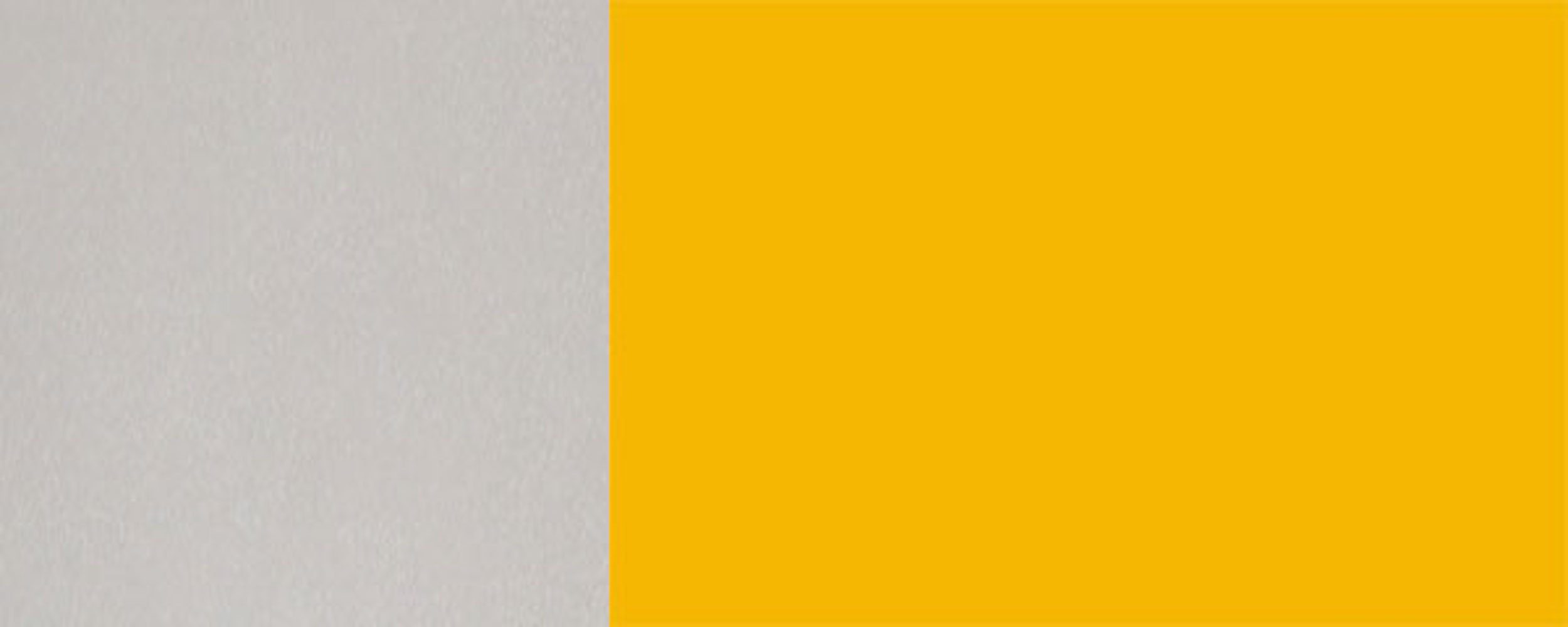 Feldmann-Wohnen Klapphängeschrank Napoli Korpusfarbe wählbar 90cm Front- Hochglanz 1021 (Napoli) grifflos und 1-türig RAL rapsgelb