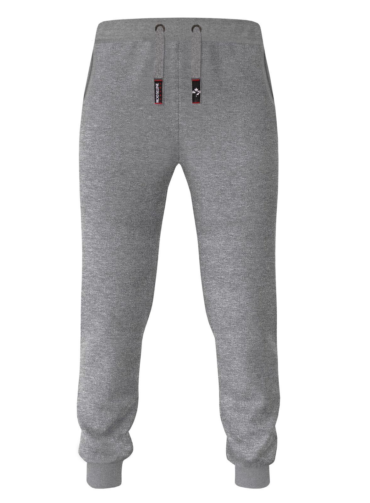 MOOSELINE Jogginganzug Herren Schwarz - rotes Stoffpatch (2-tlg), rote Patches, mit Kapuze