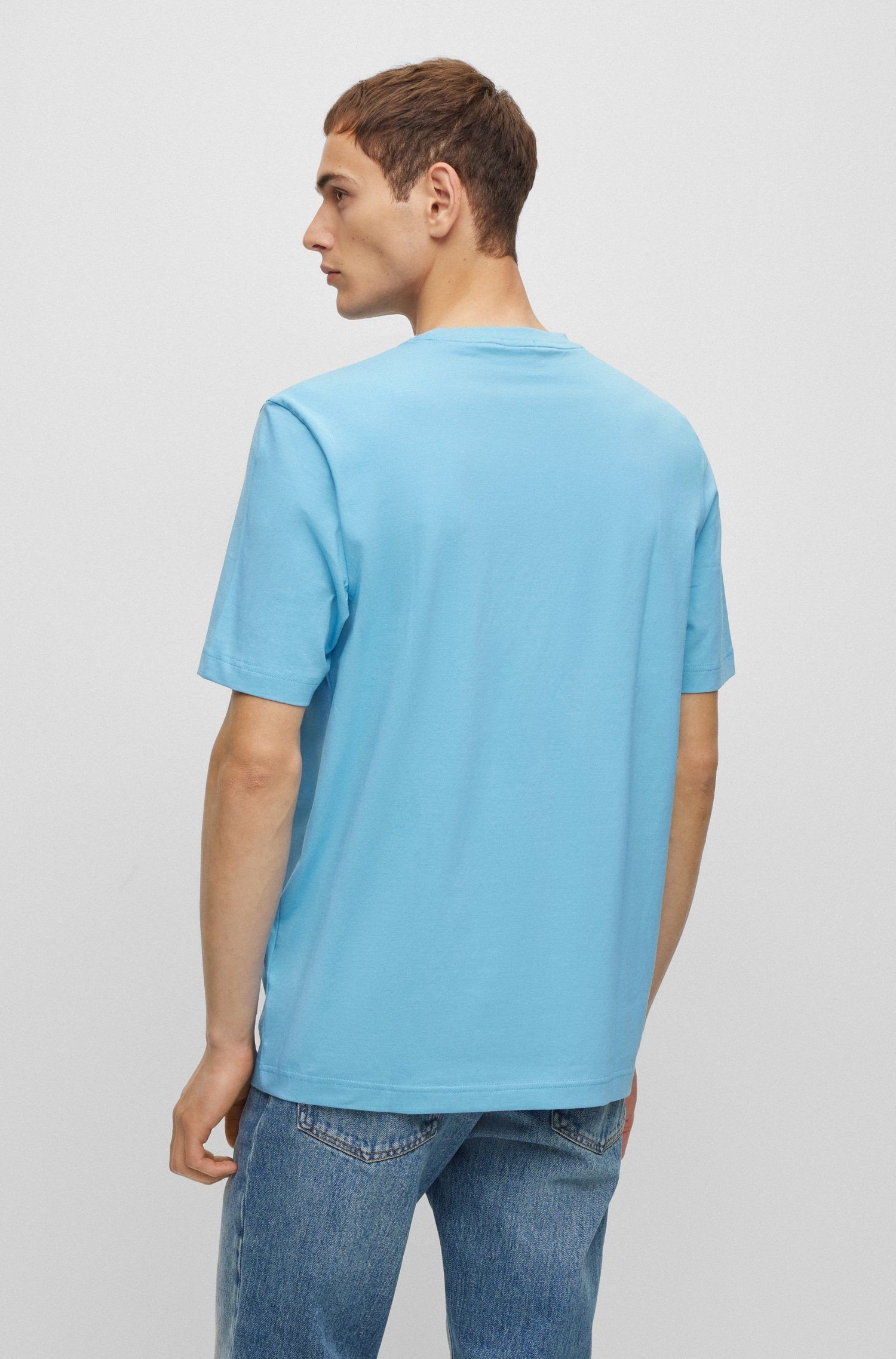 BOSS ORANGE T-Shirt TChup mit Rundhalsausschnitt Open_Blue493