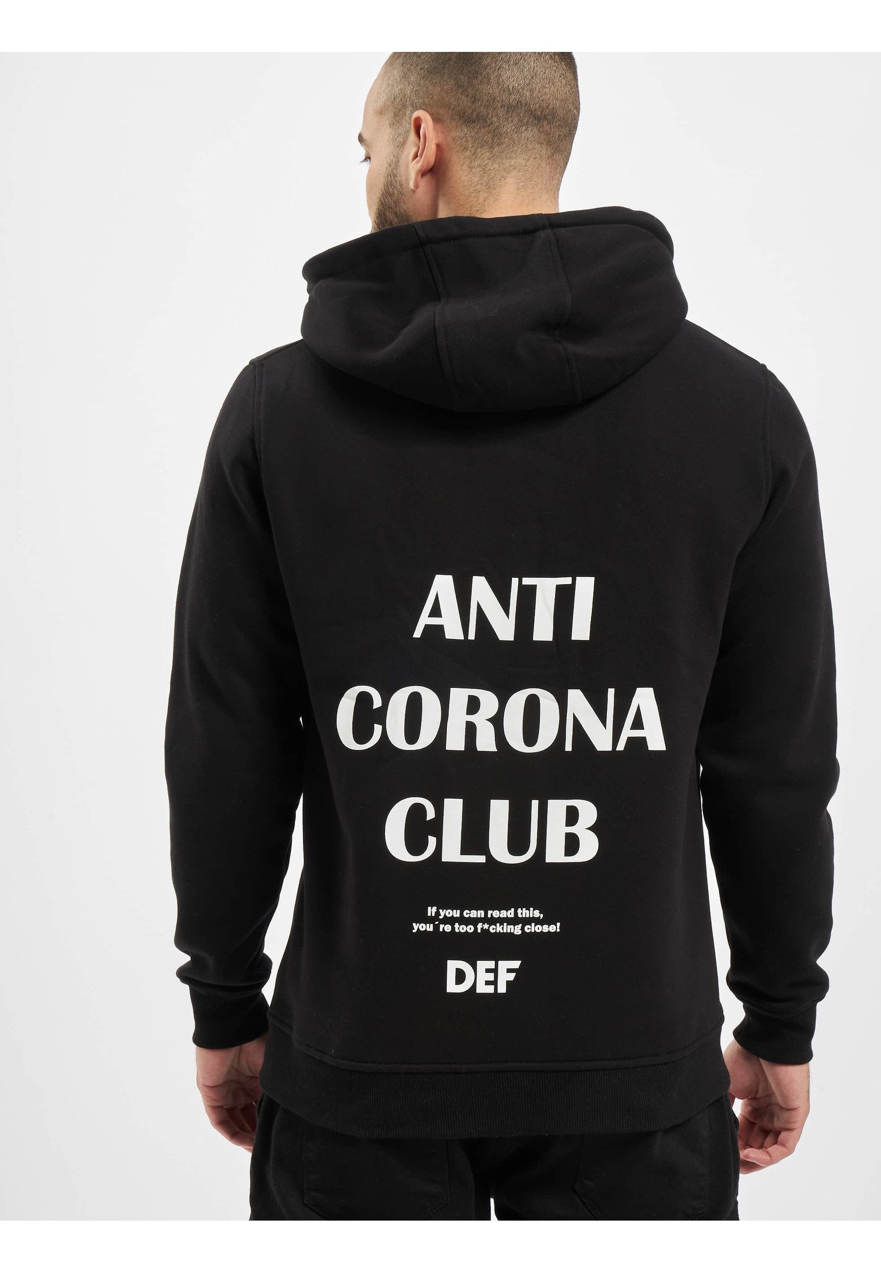 DEF Sweatshirt DEF Herren Anti Corona Hoody (1-tlg)