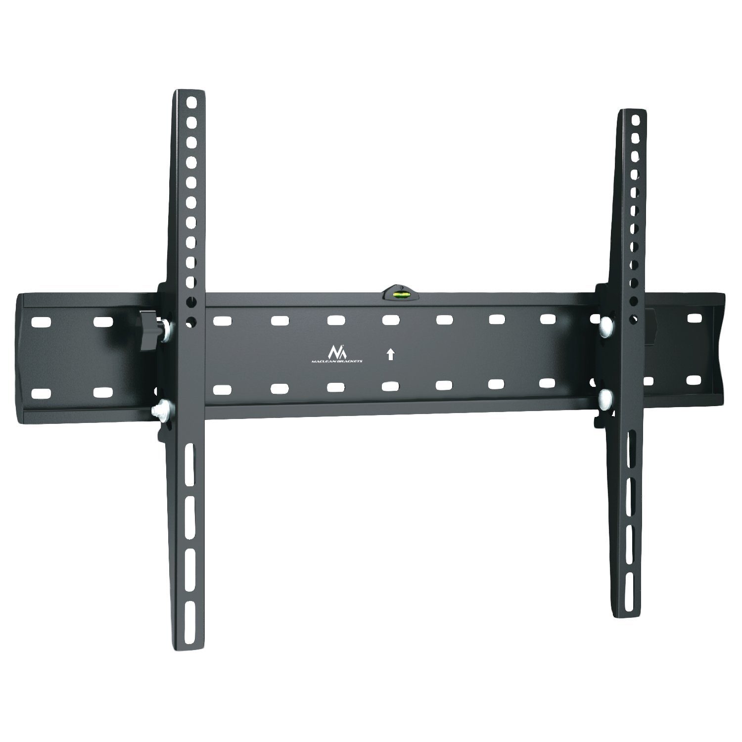 Maclean TV-Wandhalterung MC-668 Flach neigbar, VESA bis 600x400, 37–85", bis 40 kg, (bis 85,00 Zoll, mit Pulverbeschichtung und integrierter Wasserwaage)