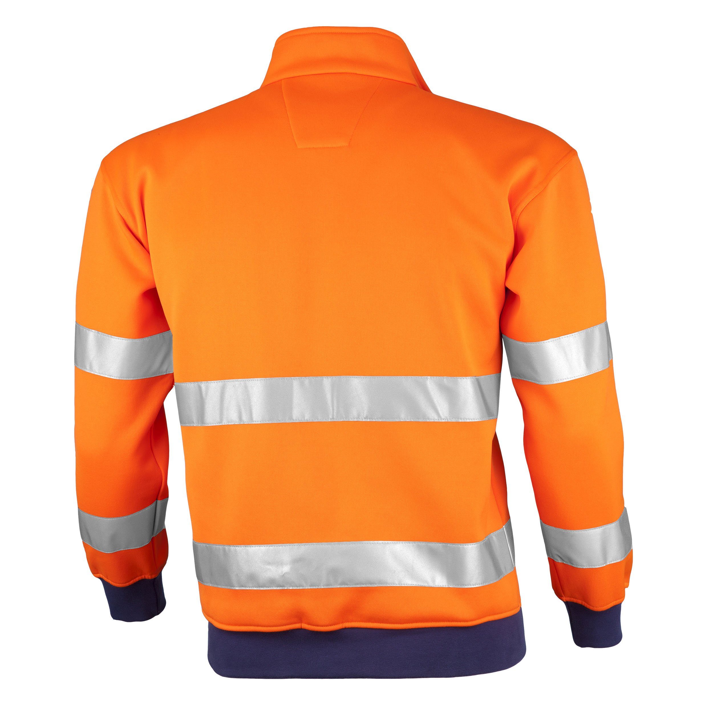 QUALITEX HIGH QUALITY WORKWEAR für PROfessionals signal Warnschutz-Arbeitssweatshirt Sweatshirt