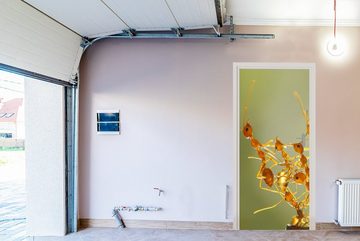 MuchoWow Türtapete Ameisen - Orange - Tiere, Matt, bedruckt, (1 St), Fototapete für Tür, Türaufkleber, 75x205 cm