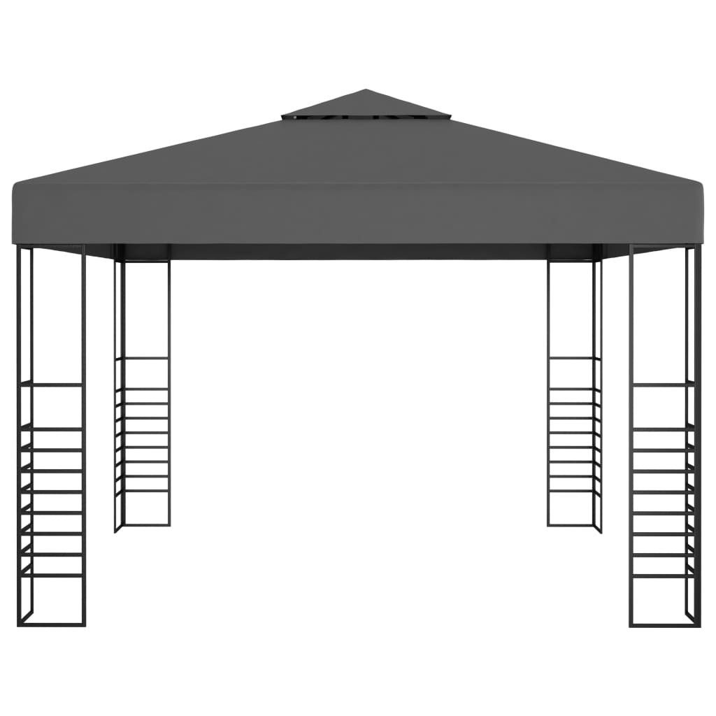 vidaXL Partyzelt Gartenpavillon 3×3 m Anthrazit
