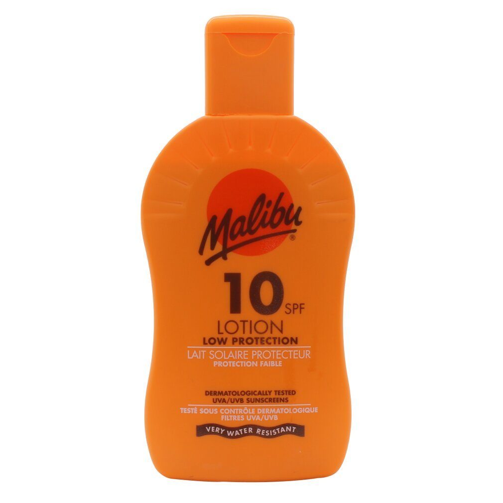 Malibu Sonnenschutzcreme Sun Lotion SPF10 Niedriger Schutz 200ml Lotion